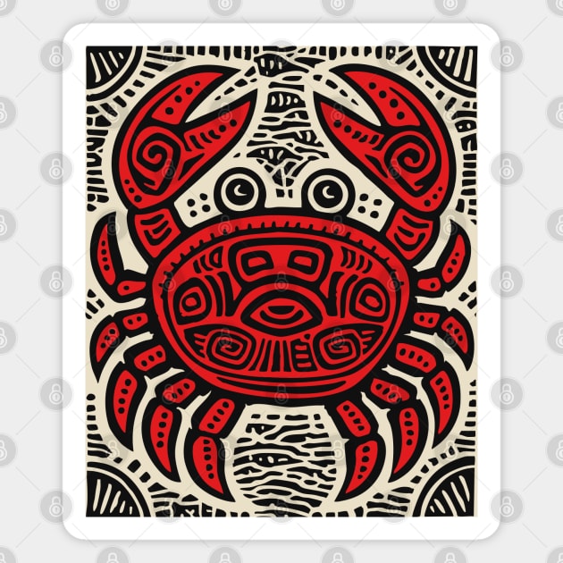 Psychedelic Cancer Zodiac Magnet by TuncGK